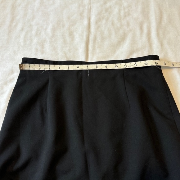 Lafayette148 4 Black Virgin Wool Straight Pencil Skirt ~ Classic Capsule Career - Picture 3 of 6